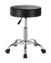 Rolling chair with wheels, 450 kg, adjustable, black PU leather