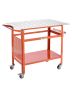 Welding table, steel, 40x24 inches, 800 lb load capacity, casters