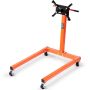 Engine stand with wheels, 1300 lbs, 360° adjustable head, steel