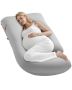 G-shaped pregnancy pillow, with removable washable cover, breathable