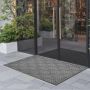 Front door mat, 1562x914 mm, TPE, grey, washable, commercial