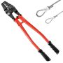 Manual wire rope crimping tool, 24 inches, 5 beams