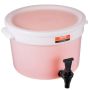Beverage dispenser 3 gallon with tap and lid, plastic