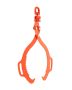28-inch steel log lifting tongs, 1100 lb lifting capacity