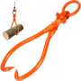 Log lifting tongs, 18 inches, steel, 350 kg lifting capacity