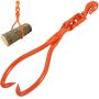 Log lifting steel tongs, 18 inches, 350 kg lifting capacity