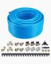 Air compressor piping kit, 300 feet, hdpe-aluminum, blue