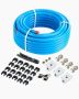 Air compressor line kit 100 feet, hdpe-aluminum, blue