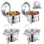 Swedish cutlery set, 4 pans, stainless steel, silver color
