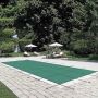 Swimming pool safety cover, rectangular, 5.48x12.8 m, green, mesh