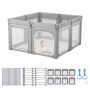 Baby playpen 120x120 cm, foldable with zippered door
