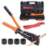 Hydraulic copper tube crimping tool with TH16-32 jaws, 360° rotatable