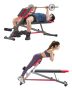 Multifunctional weight bench and Roman chair trainer, adjustable up to 660 pounds