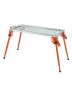 Folding carbon steel welding table, 111x53 cm, 227 kg capacity, adjustable height