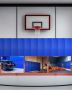 Sporta zāles sienas polsterējums, 71x24x2 collas, putu paklājiņš