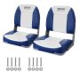 Folding fishing boat seat with low backrest, 2 pcs.