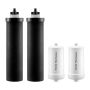 Gravity water filter system filter replacement kit, 4 pcs.