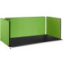 Table partition 60 inches, 3-piece, acoustic, green