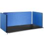 Table acoustic partition 60 inches, 3 pieces, dark blue