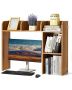Desktop wooden bookshelf, 2 tiers, 37x9.5x29 cm
