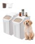 Rice and dog food storage containers with wheels, 20 L, 2 pcs.