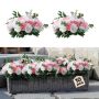 Flower ball bouquet 10 pcs., 45 cm, pink and white, wedding table decoration
