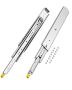 Pair of full-extension drawer slides with lock, 500 lb load capacity, various sizes (18-60 in.)