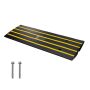 Rubber sidewalk ramp, 2.6 inches high, 33069 pounds load capacity