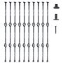 Metal stair railing spindles, galvanized steel, 44 inches, 10 pcs.