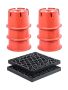 Trailer Jack Blocks, 8 Inch, 2000 lbs, 8 Pcs, Camper Leveling Kit