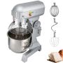 Industrial Kitchen Mixer 15Qt, 600W, 3 Speeds, Stainless Steel Bowl