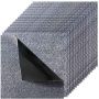 Carpet tiles square 457x457 mm, gray, 10 pcs., self-adhesive, commercial use