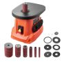 Oscillating stationary sander with cast iron table, 2000 rpm.