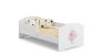 Children's bed Luk with mattress and barrier protection 164 cm x 85 cm x 63 cm, princess