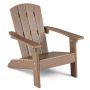Children's Adirondack chair, 105° backrest, brown/pink/turquoise/white, 53.34 × 52.07 × 63.5 cm