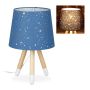 Bērnu galda lampa Relaxdays 10028043_45, 3 kājas, Zila, Ø 25,5 × 40 cm