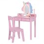 Children's dressing table, with chair, 59 × 35 × 103.5 cm