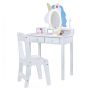 Children's dressing table, with chair, 59 × 35 × 103.5 cm