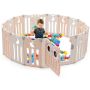 Baby Playpen, 16 Panels, 73 × 58 × 25 inches