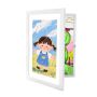 Детская художественная рамка Relaxdays, настенная, A4, белая, 32 × 25,5 см