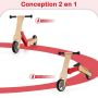 Children's scooter and balance bike, 2 in 1, 96 × 38 × 58 cm
