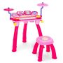 Children's piano, with microphone and drums, 69.85 × 67.31 × 35.56 cm