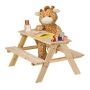 Детский комплект мебели для пикника Relaxdays, 2 скамьи и стол, 90 × 51 × 78 см
