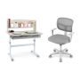 Children's desk and chair, table with chair, Grey, 80 × 51 × 81.5–104 cm