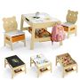 Children's table and chair set, 2 chairs, 69.85 × 45.72 × 60.96 cm
