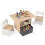 Children's table and chair set, 2 chairs, 70 × 48 × 49.5 cm