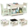 Children's table and chair set, 2 chairs, assorted colors, 61 × 48 × 61 cm