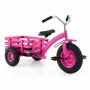 Children's tricycle, with basket, 48 × 22.5 × 27–30.5 inches