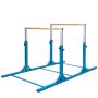 Children's Gymnastics Parallel Bars, 11 Positions, Blue, 99 × 55 × 52 inches