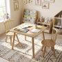Children's table and chair set, 3-piece, 59.69 × 43.18 × 59.69 cm